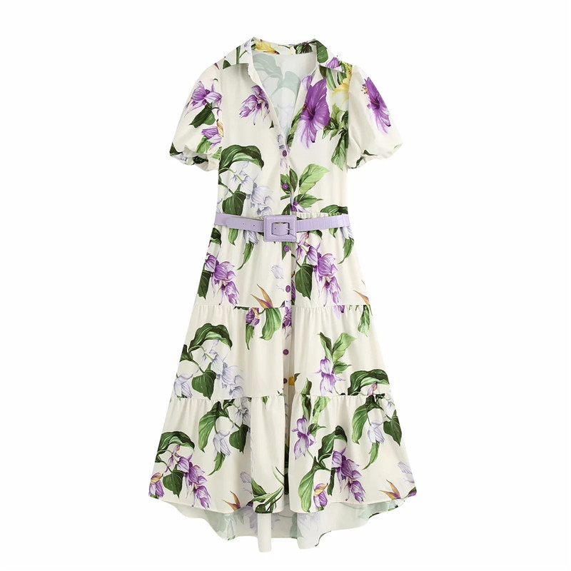 2021 New Women Vintage Printed Ruffled Midi Shirt Dress Fashion with Belt Lapel Collar Short Sleeve Button Up Dresses 7nwz, Print
2021 New Women Vintage Printed Ruffled Midi Shirt Dress Fashion with Belt Lapel Collar Short Sleeve Button Up Dresses 7nwz, Print