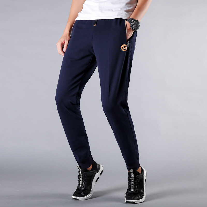 Big Size Sports Trousers Male Loose Leggings Plus Fat plus Fat Man Feet Leisure Wei Pants Close The Mouth Knitting Wei Pants T200422