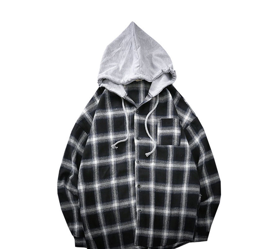 E-Baihui 2021 Fashion New Spring and Summer Hooded Plaid Shirts Men's Korean Leisure Youth Thin Jacket Japanese Long Sleeve Shirt Cr793, Black
E-Baihui 2021 Fashion New Spring and Summer Hooded Plaid Shirts Men's Korean Leisure Youth Thin Jacket Japanese Long Sleeve Shirt Cr793, Black