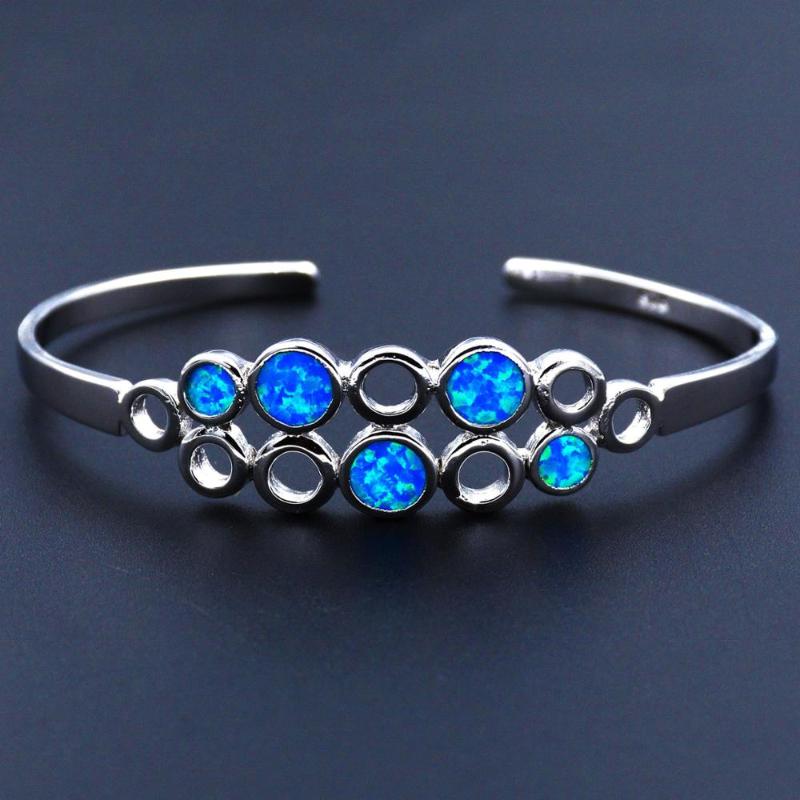 Charm Bracelets JZB0206 2021 European And American Blue Opal Round Bubble Pattern Personality Opening Bracelet
Charm Bracelets JZB0206 2021 European And American Blue Opal Round Bubble Pattern Personality Opening Bracelet