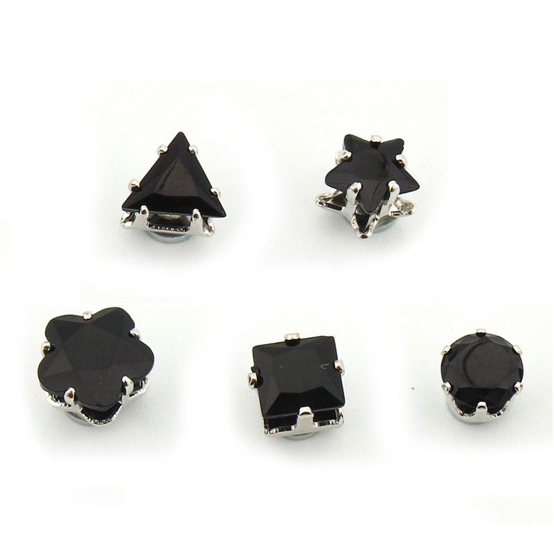 Stud 1Pair Punk Cool Black Color Geometry Circle Triangle Square Earrings Hip Hop Neutral Needleless Magnetic C42 
Stud 1Pair Punk Cool Black Color Geometry Circle Triangle Square Earrings Hip Hop Neutral Needleless Magnetic C42