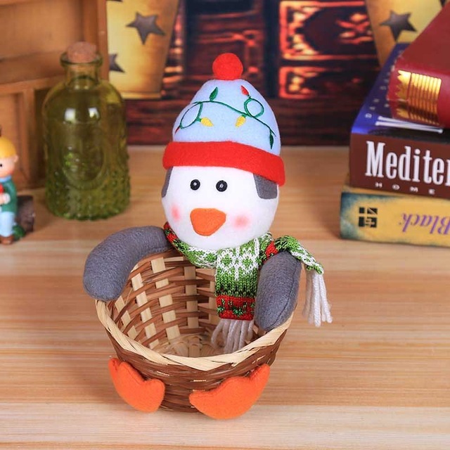 Happy New Year 2021 Merry Christmas Decorations for Home Christmas Candy Basket Decoracion Navidad Christmas Decorations Natale