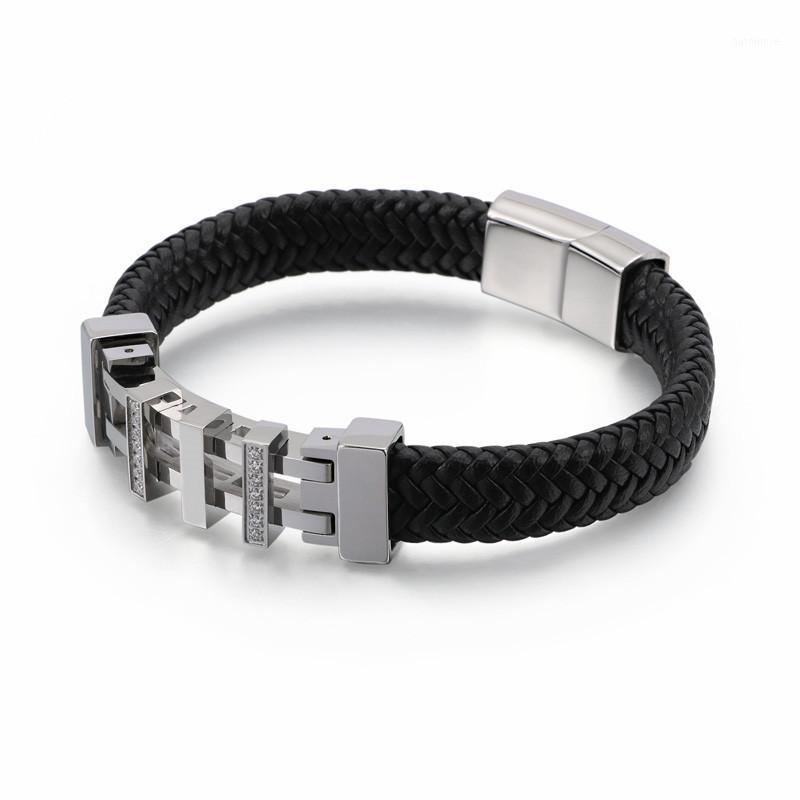 210mm Stainless Steel Geometric Charm Bracelet Men Vintage Leather Wrap Bracelets Male Jewelry Accessories1
210mm Stainless Steel Geometric Charm Bracelet Men Vintage Leather Wrap Bracelets Male Jewelry Accessories1