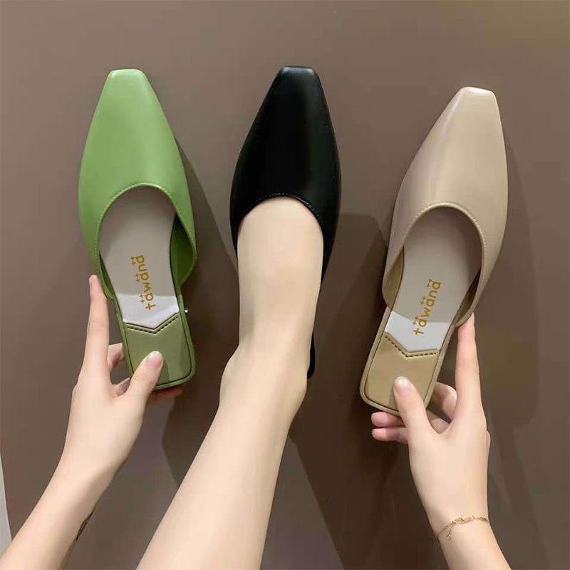 2020 Fashion Pointed Toe Mules Women Summer Slippers Candy Color Flats Slip-on Holiday Ladies Sandals Slides PU Women Shoes, Beige
2020 Fashion Pointed Toe Mules Women Summer Slippers Candy Color Flats Slip-on Holiday Ladies Sandals Slides PU Women Shoes, Beige
