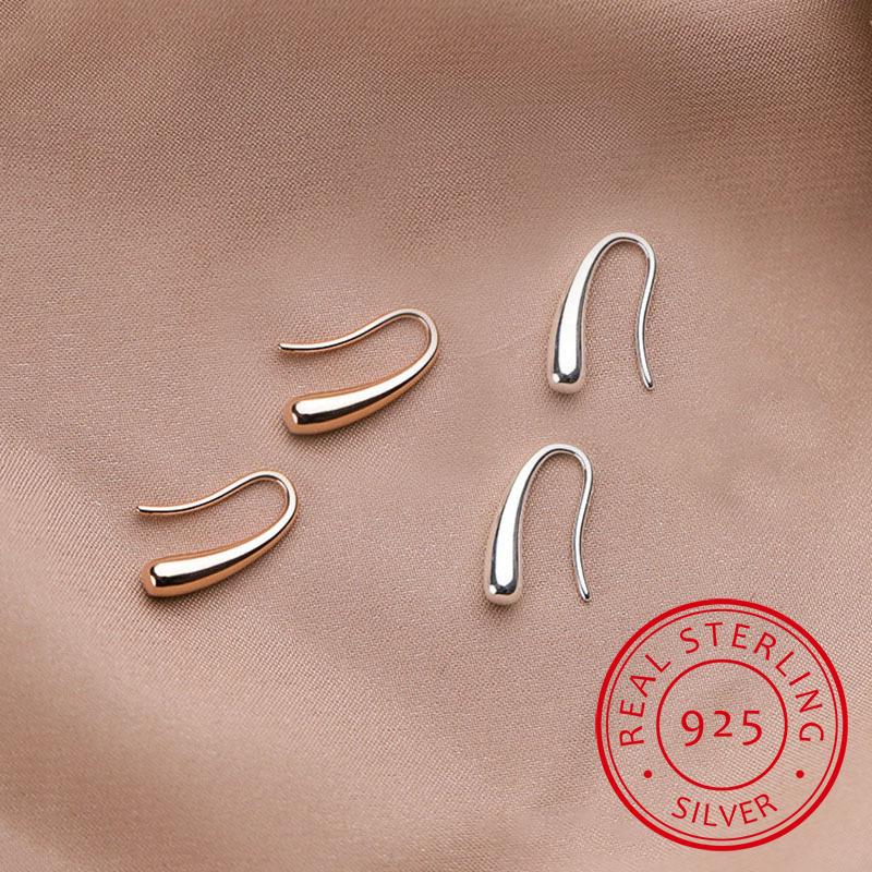 Personality Water Drop Silver Rose Gold Earrings 925 Sterling Silver Small Cute Earring For Women Girl Gifts S-E1160
Personality Water Drop Silver Rose Gold Earrings 925 Sterling Silver Small Cute Earring For Women Girl Gifts S-E1160