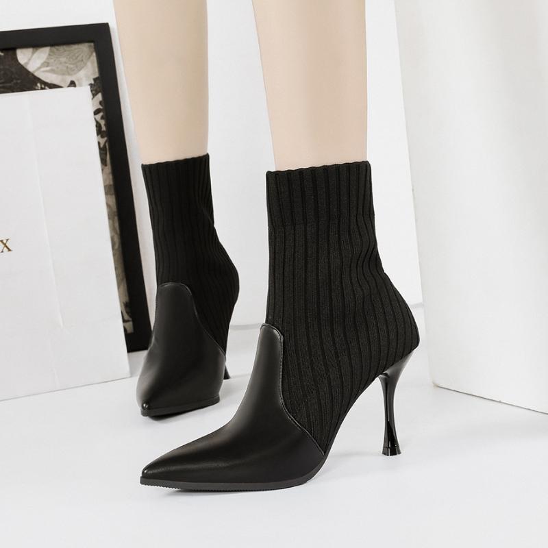 2020 New High Heels boots Womans Pu Stretch socks Shoes woman Pointed Solid Color Fine heel Women's Winter boots Size 34-39, White
2020 New High Heels boots Womans Pu Stretch socks Shoes woman Pointed Solid Color Fine heel Women's Winter boots Size 34-39, White