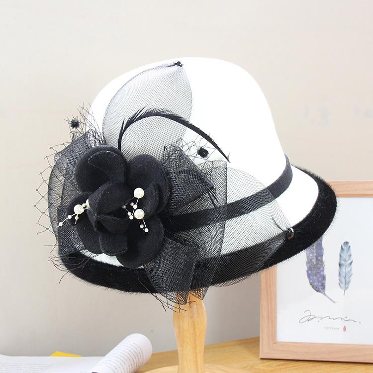 Mingli Tengda Winter Woolen Top Bowler Felt Hat British Mesh Flower Cap Wool Hat Dome Fascinator Fedora Chapeau Hats, Net flower caramel
Mingli Tengda Winter Woolen Top Bowler Felt Hat British Mesh Flower Cap Wool Hat Dome Fascinator Fedora Chapeau Hats, Net flower caramel