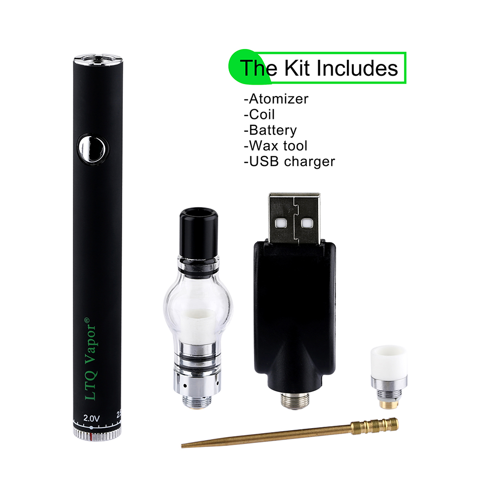 LTQ Vapor Mini Globefish Starter Kits WAX Vape Pen Built-in 380mAh Ceramic Coil 510 Thread for Wax Vaping, Black
LTQ Vapor Mini Globefish Starter Kits WAX Vape Pen Built-in 380mAh Ceramic Coil 510 Thread for Wax Vaping, Black