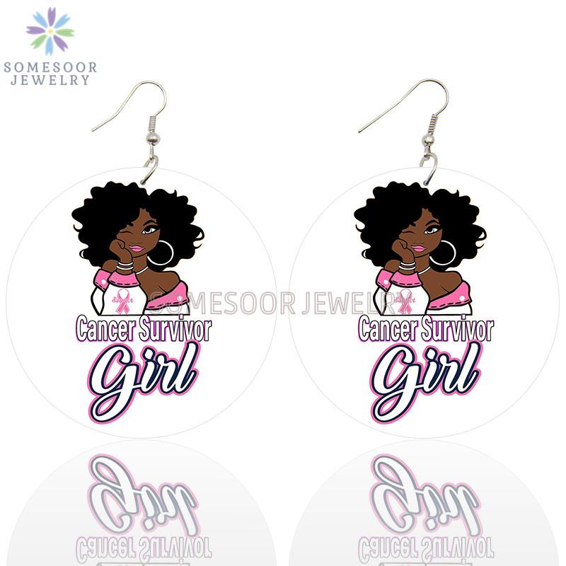 Dangle & Chandelier SOMESOOR Cancer Survivor Girl Afro Wooden Drop Earrings Black Curly Natural Hair Art Printed Loops Jewelry For Women Gif
Dangle & Chandelier SOMESOOR Cancer Survivor Girl Afro Wooden Drop Earrings Black Curly Natural Hair Art Printed Loops Jewelry For Women Gif