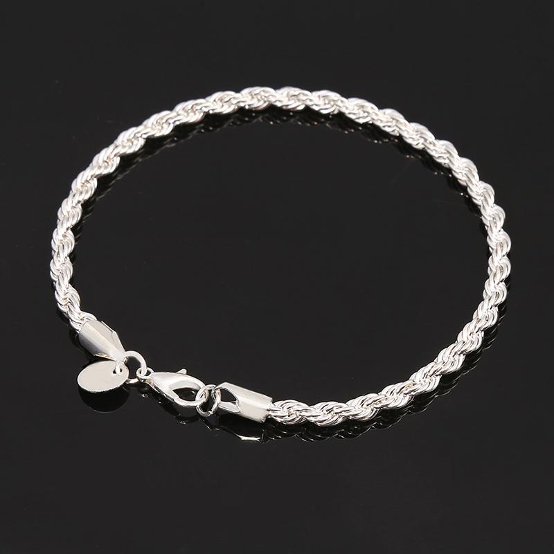 New Silver Plated Jewelry For Women And Men Fashion Silver Plated Chain Charm Flash Twisted Rope Bracelet Jewelry Bracelet
New Silver Plated Jewelry For Women And Men Fashion Silver Plated Chain Charm Flash Twisted Rope Bracelet Jewelry Bracelet