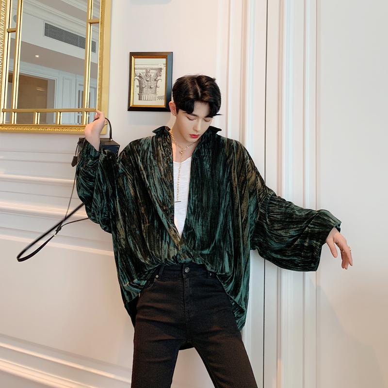 Men Vintage Fashion Streetwear Hip Hop Casual Shirt Male Women Long Sleeve Velvet Loose Shirt Cardigan Outerwear, C309
Men Vintage Fashion Streetwear Hip Hop Casual Shirt Male Women Long Sleeve Velvet Loose Shirt Cardigan Outerwear, C309