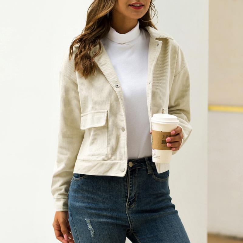 Womens Casual Short Jacket Tops Pocket Coat Button Down Tunic Outerwear Casual Lady Slim Long Sleeve Jacket #1030, Bg
Womens Casual Short Jacket Tops Pocket Coat Button Down Tunic Outerwear Casual Lady Slim Long Sleeve Jacket #1030, Bg