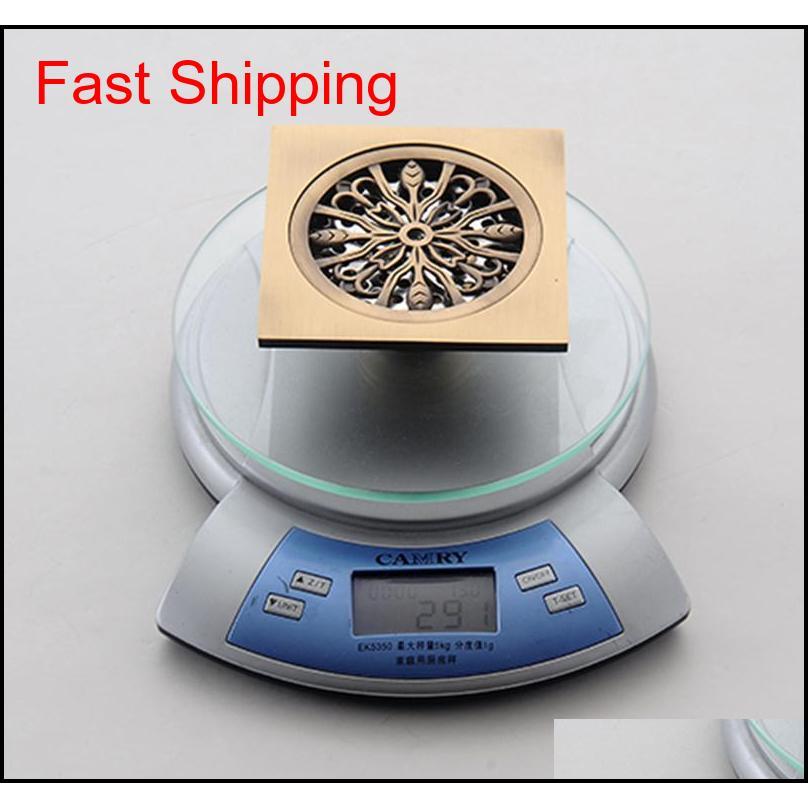 10*10cm Square Bathroom Drains Cover Solid Brass Gold Shower Drain Anti-odor Hair Strainer Balc jllIwR eatout
10*10cm Square Bathroom Drains Cover Solid Brass Gold Shower Drain Anti-odor Hair Strainer Balc jllIwR eatout