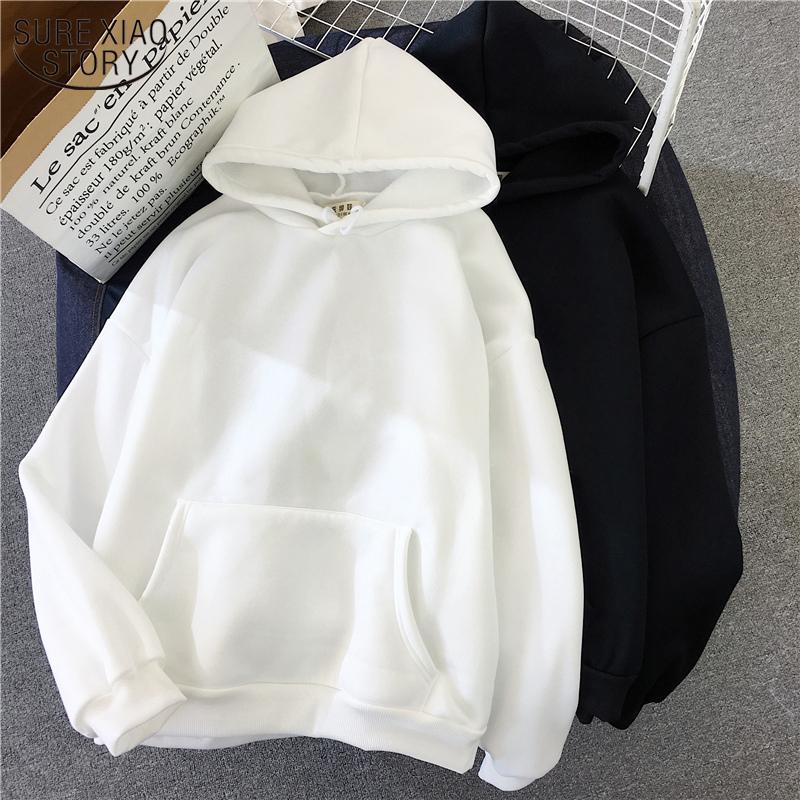 2020 Autumn Korean Fashion 6 Colors Harajuku Sweatshirt Women Thicken Oversize Loose Hoodie Coat Female Tops Streetwear 11619, White
2020 Autumn Korean Fashion 6 Colors Harajuku Sweatshirt Women Thicken Oversize Loose Hoodie Coat Female Tops Streetwear 11619, White