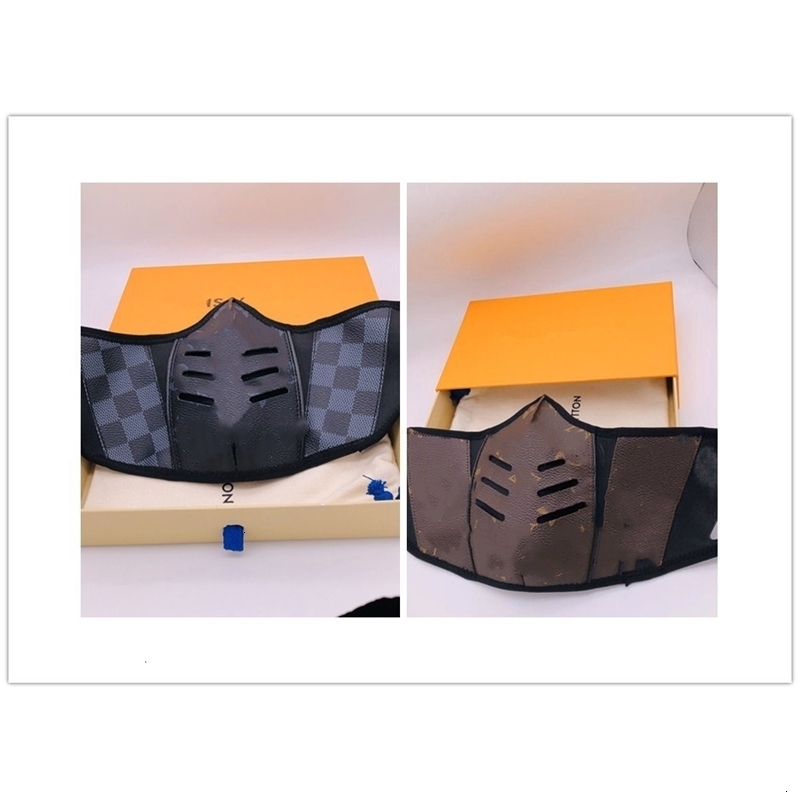 Mask PU Leather Dustproof Unsiex Face Breathe Face Masks