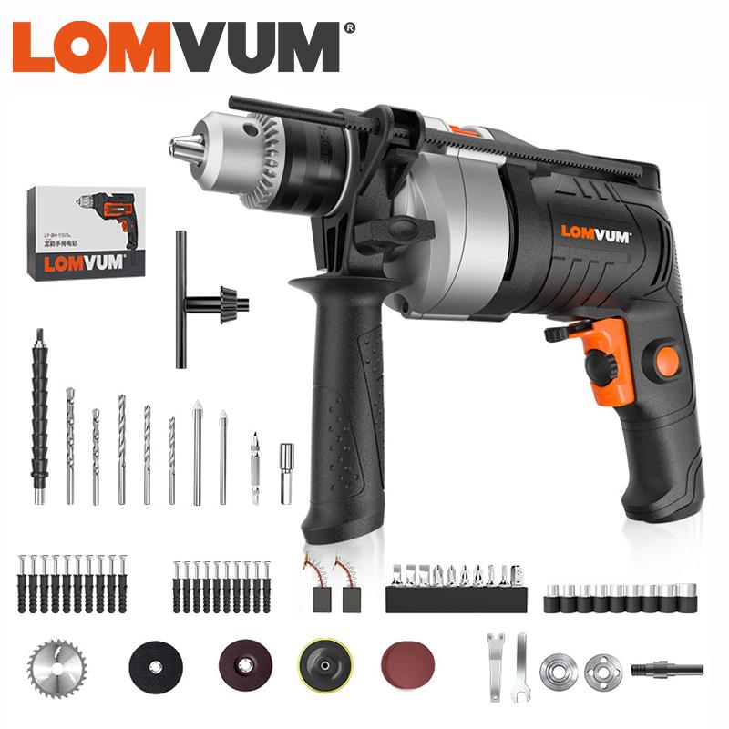 LOMVUM 13mm Impact Drill Electric 780W 220V AC Rotary Powerful Tools Drill Bits Grinding Accessories Multifunctional Screwdriver
LOMVUM 13mm Impact Drill Electric 780W 220V AC Rotary Powerful Tools Drill Bits Grinding Accessories Multifunctional Screwdriver