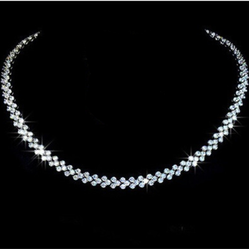 Chains AMC Fashion Shiny Chain Necklace Cubic Zircon For Women Luxury Bridal Wedding Party Jewelry Gifts
Chains AMC Fashion Shiny Chain Necklace Cubic Zircon For Women Luxury Bridal Wedding Party Jewelry Gifts