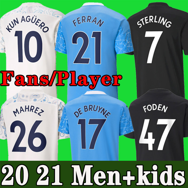 Manchester soccer jersey 20 21 G. JESUS STERLING FERRAN DE BRUYNE 2020 2021 KUN AGUERO city football shirt MAN men + kids, Black;yellow
Manchester soccer jersey 20 21 G. JESUS STERLING FERRAN DE BRUYNE 2020 2021 KUN AGUERO city football shirt MAN men + kids, Black;yellow