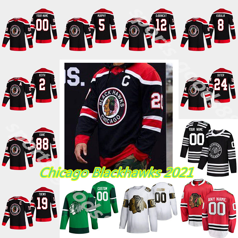 2021 Reverse Retro Chicago Blackhawks 19 Jonathan Toews 88 Patrick Kane Jersey Hockey 77 Kirby Dach 12 Alex DeBrincat 8 Dominik Kubalik, Black;red
2021 Reverse Retro Chicago Blackhawks 19 Jonathan Toews 88 Patrick Kane Jersey Hockey 77 Kirby Dach 12 Alex DeBrincat 8 Dominik Kubalik, Black;red
