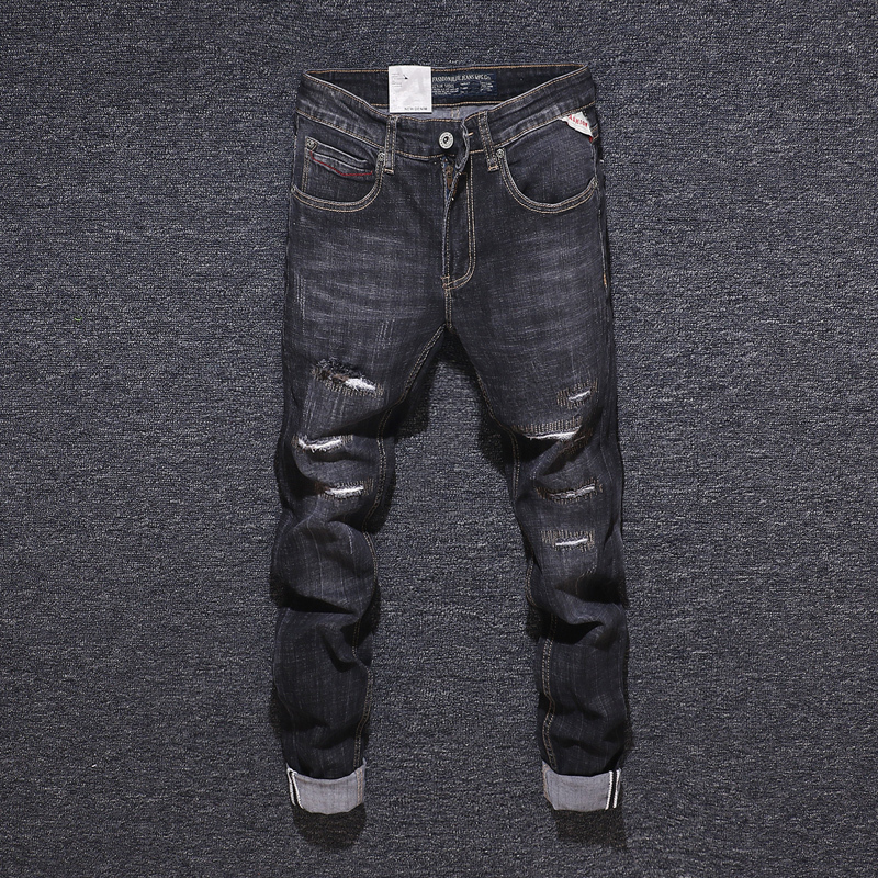 2021 New Fashion Streetwear Black Gray Destroyed Ripped Men Denim Pants Vintage Patchwork Designer Hip Hop Jeans Homme 6zdw
2021 New Fashion Streetwear Black Gray Destroyed Ripped Men Denim Pants Vintage Patchwork Designer Hip Hop Jeans Homme 6zdw