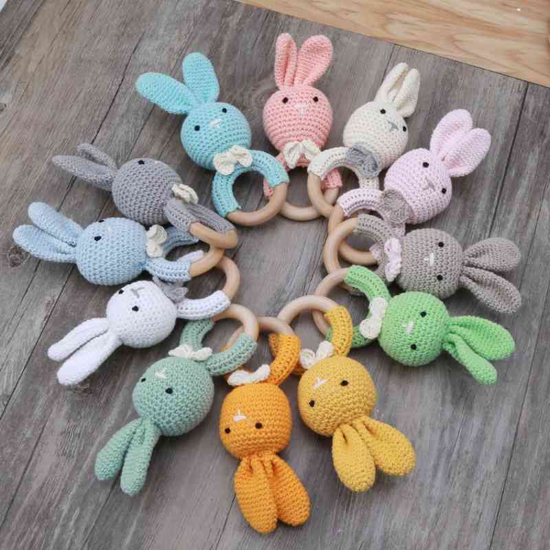 Bpa Free Safe Crochet Baby Teether Cartoon Bunny Wooden Rattle Toys Diy Infant Newborn Teething Ring Stroller Cot Toy
Bpa Free Safe Crochet Baby Teether Cartoon Bunny Wooden Rattle Toys Diy Infant Newborn Teething Ring Stroller Cot Toy