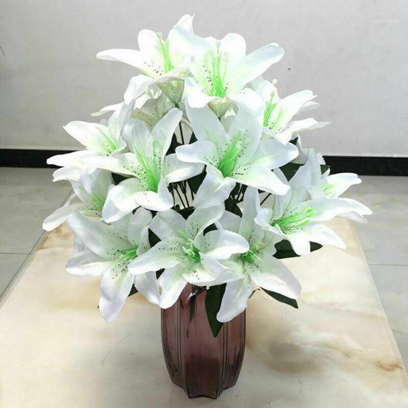10 Heads Silk Perfume Lily Fresh Style Desk Ornaments Artificial Flowers Home Decor Wedding Romantic Props1, Blue
10 Heads Silk Perfume Lily Fresh Style Desk Ornaments Artificial Flowers Home Decor Wedding Romantic Props1, Blue