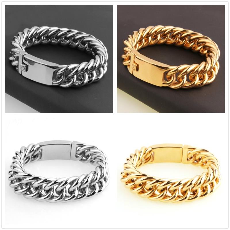 19mm Huge Heavy Stainless Steel Silver Color Gold Color Cuban Curb Link Chain Polished Jewelry Mens Bracelet Bangle 7"-11"Choose
19mm Huge Heavy Stainless Steel Silver Color Gold Color Cuban Curb Link Chain Polished Jewelry Mens Bracelet Bangle 7"-11"Choose