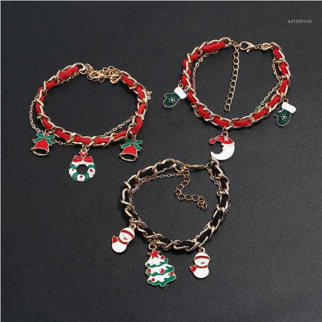 2020 European and American Christmas New Bracelet Snowflake Christmas Tree Alloy Dropper Bracelet for women girl wife1
2020 European and American Christmas New Bracelet Snowflake Christmas Tree Alloy Dropper Bracelet for women girl wife1