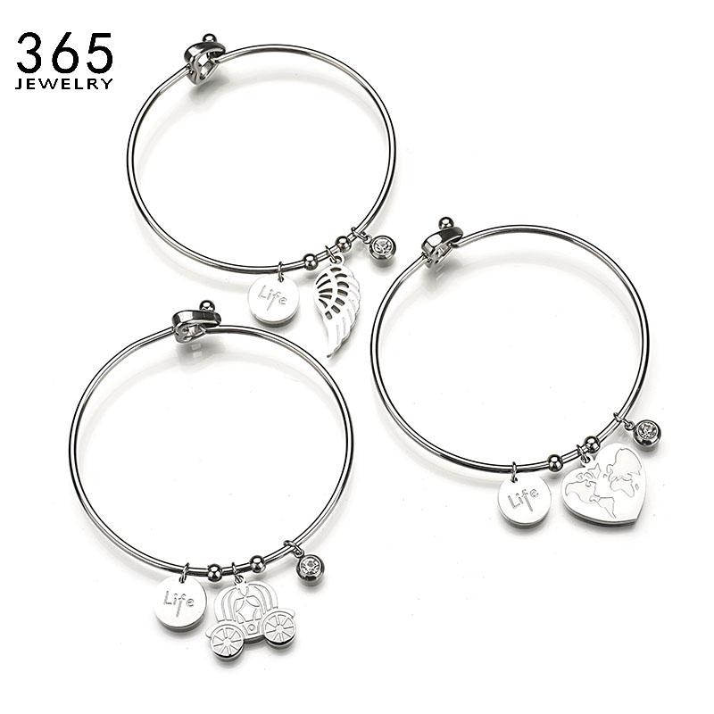 Trendy Heart Wing Anchor Pendant Bracelets Stainless Steel Crystal Infinity Charm Bangle For Women Wedding Bride Jewelry Gift
Trendy Heart Wing Anchor Pendant Bracelets Stainless Steel Crystal Infinity Charm Bangle For Women Wedding Bride Jewelry Gift
