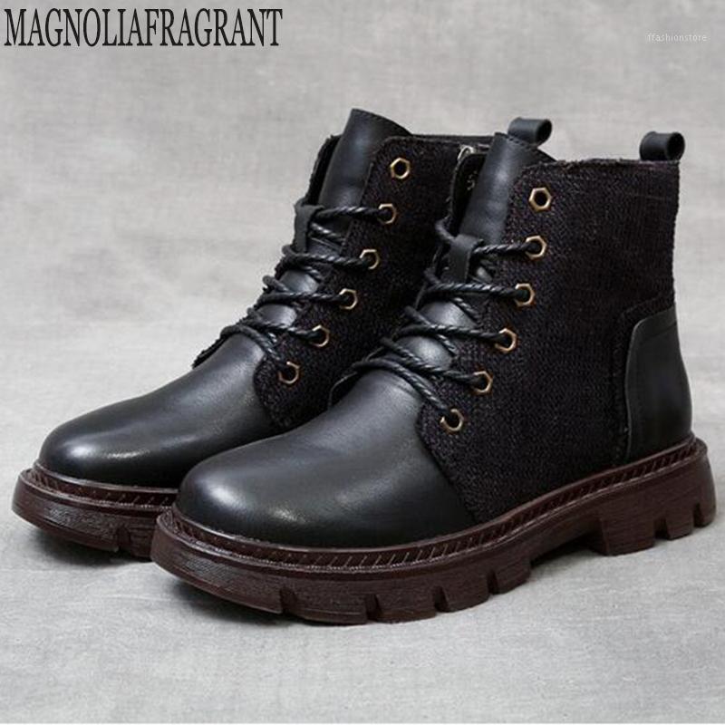 Female leather boots Autumn New Retro Thick bottom layer cowhide single Boots Women's British style color matching y4221, Black
Female leather boots Autumn New Retro Thick bottom layer cowhide single Boots Women's British style color matching y4221, Black