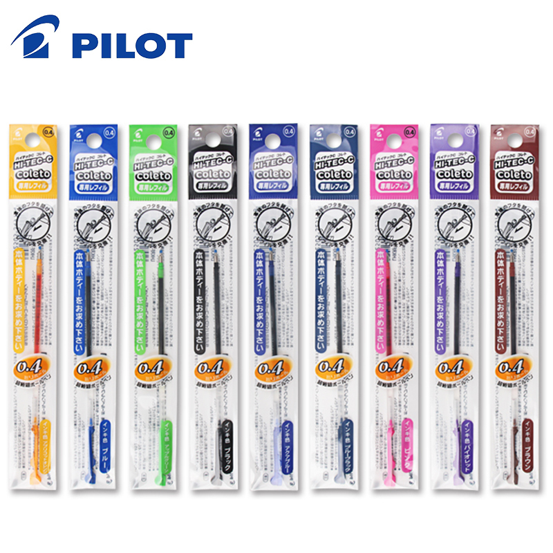 6pcs/lot Pilot Hi-Tec-C Coleto LHKRF-10C4 Gel Multi Pen Refill 0.4 mm Black/Blue/Red/ 15 colors available 201202
6pcs/lot Pilot Hi-Tec-C Coleto LHKRF-10C4 Gel Multi Pen Refill 0.4 mm Black/Blue/Red/ 15 colors available 201202