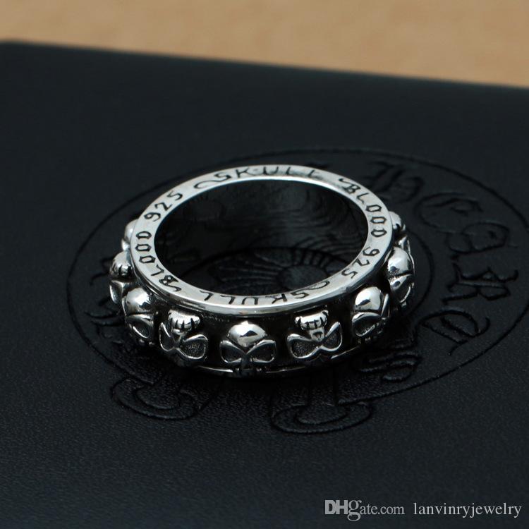 Brand new 925 sterling silver fashion jewelry vintage American style hand-made designer mens skull rings gift free shipping wholesale
Brand new 925 sterling silver fashion jewelry vintage American style hand-made designer mens skull rings gift free shipping wholesale