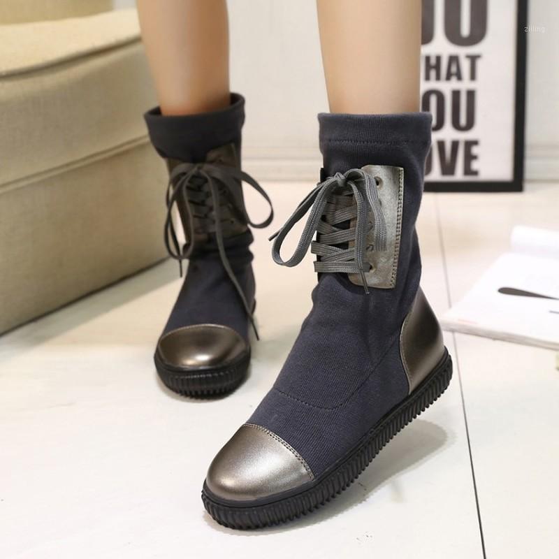 New Style for Autumn and Winter Ankle Boots Women's Leather Elevator Platform Elastic Boots Mid-Tube Suede Womens Fashion1, Black
New Style for Autumn and Winter Ankle Boots Women's Leather Elevator Platform Elastic Boots Mid-Tube Suede Womens Fashion1, Black