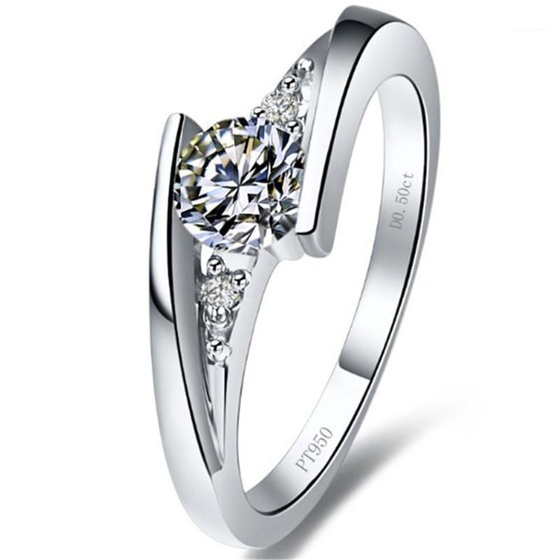 Trendy Test Positive 0.5CT 5.0MM D-E Round Cut Moissanite Diamond Ring S925 Engagement Jewelry for Women1
Trendy Test Positive 0.5CT 5.0MM D-E Round Cut Moissanite Diamond Ring S925 Engagement Jewelry for Women1