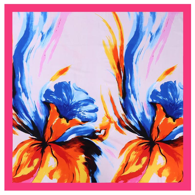 110*110cm Silk Scarf Flame Flower Painting for Women Silk Soft and High Quality Medium Square Wrap Shawl Gift for Lady
110*110cm Silk Scarf Flame Flower Painting for Women Silk Soft and High Quality Medium Square Wrap Shawl Gift for Lady