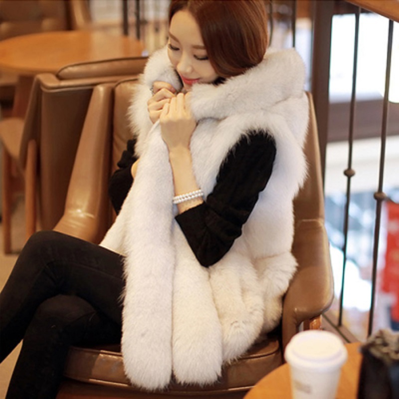 New Design Warm Faux Fur Vest Coat Women Vest Winter Thick Hooded Pink Long Outerwear Elegant Ladies Jackets Plus Size -3XL, Nature
New Design Warm Faux Fur Vest Coat Women Vest Winter Thick Hooded Pink Long Outerwear Elegant Ladies Jackets Plus Size -3XL, Nature