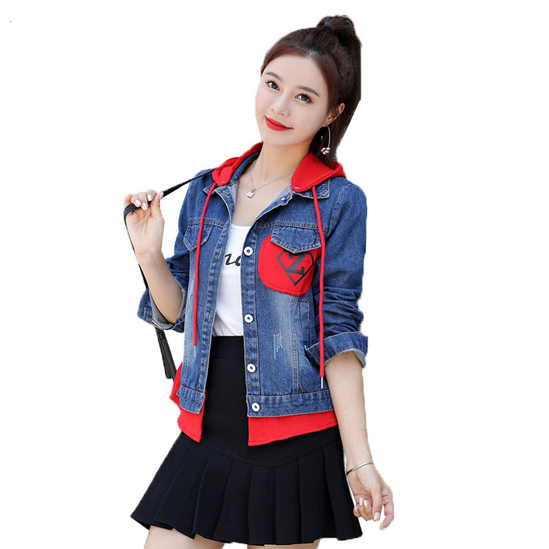 Spring Autumn Jacket Short Korean Fashion Loose Cowboy Outerwear Female Casual with Hoodie Plus Size Denim R357 Sweaters Nhq6, White
Spring Autumn Jacket Short Korean Fashion Loose Cowboy Outerwear Female Casual with Hoodie Plus Size Denim R357 Sweaters Nhq6, White