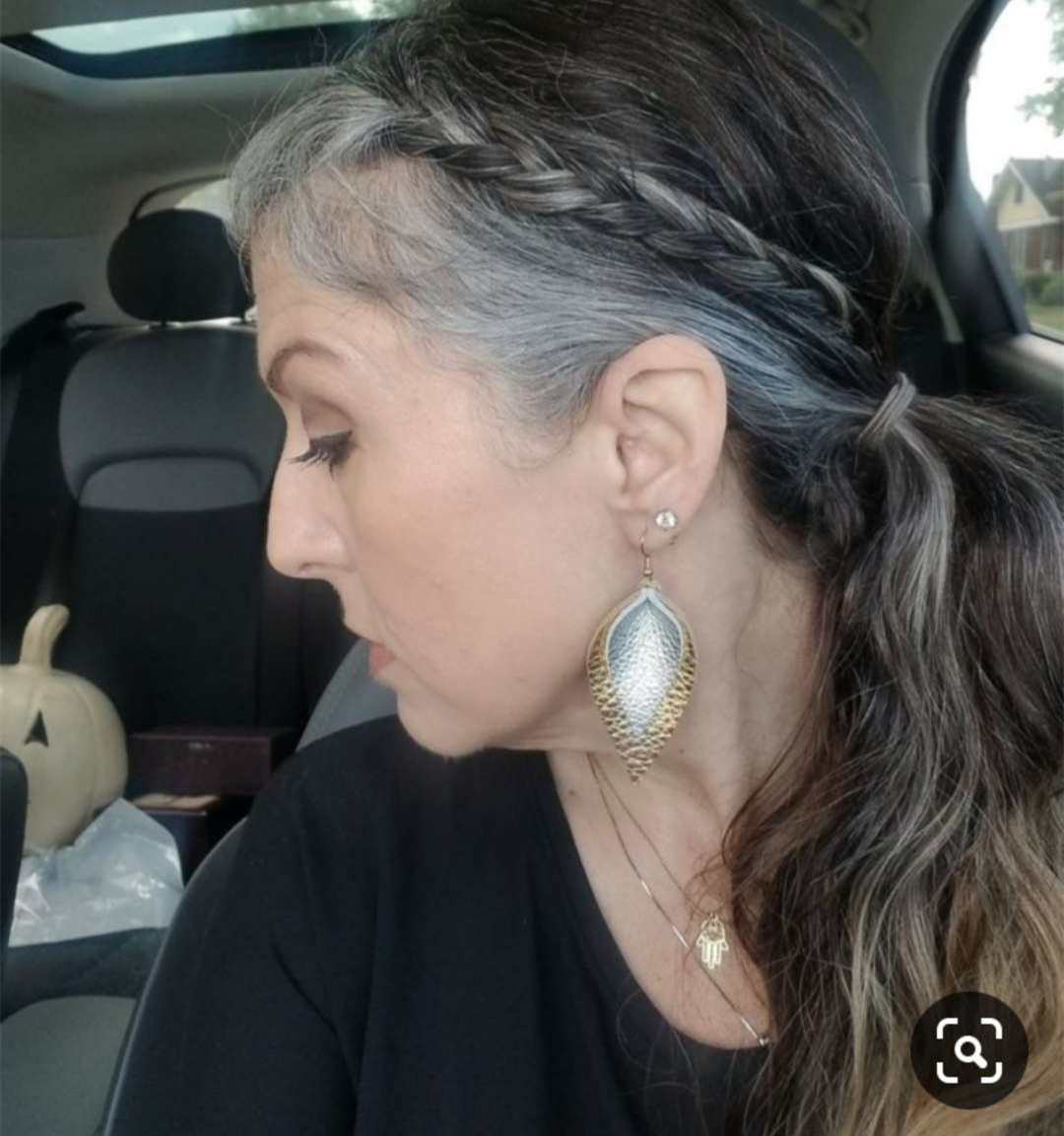 Salt and pepper brown blonde wavy gray hair ponytail hairpiece wraps wet wavy human hair natural highlights brown blonde 120g