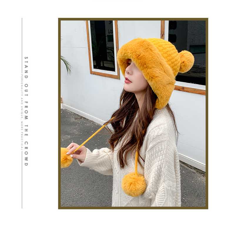 Autumn And Winter Ladies Cotton Cashmere Pullover Cap Four Fur Ball Cute Plus Velvet Thickening Warm Pure Color Knitted Hat, White
Autumn And Winter Ladies Cotton Cashmere Pullover Cap Four Fur Ball Cute Plus Velvet Thickening Warm Pure Color Knitted Hat, White