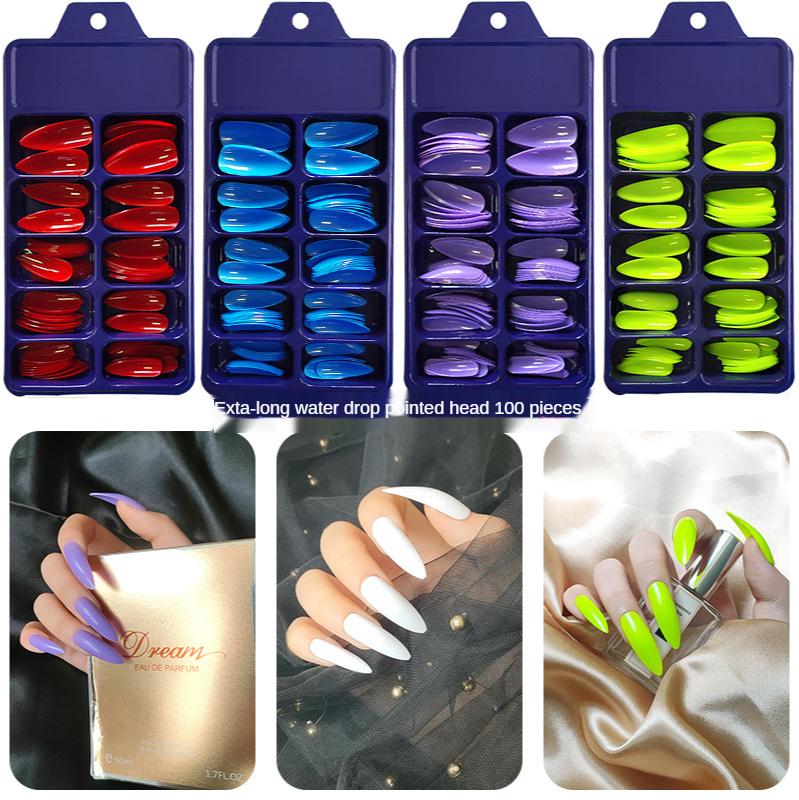 Ultra-long tip water drop nail patch solid color strip wear armor can be picked with ins nail tips false nails art, Y9-meat pink
Ultra-long tip water drop nail patch solid color strip wear armor can be picked with ins nail tips false nails art, Y9-meat pink