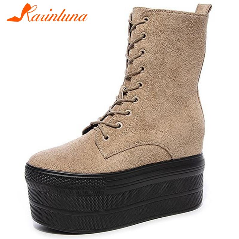 KARIN New Fashion Female Autumn Casual Boots Platform Height Increasing High Heels shoelace Women Boots Ankle Women Shoes, Black
KARIN New Fashion Female Autumn Casual Boots Platform Height Increasing High Heels shoelace Women Boots Ankle Women Shoes, Black