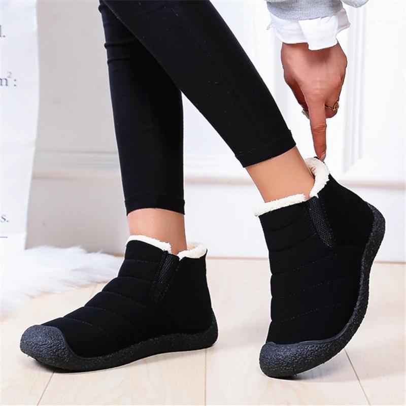 Warm Women Snow Short Boots Winter Waterproof Sewing Artificial Fur Insole Fluffy Lining Non Slip Footwear Comfor Ladies Shoes1, Black
Warm Women Snow Short Boots Winter Waterproof Sewing Artificial Fur Insole Fluffy Lining Non Slip Footwear Comfor Ladies Shoes1, Black