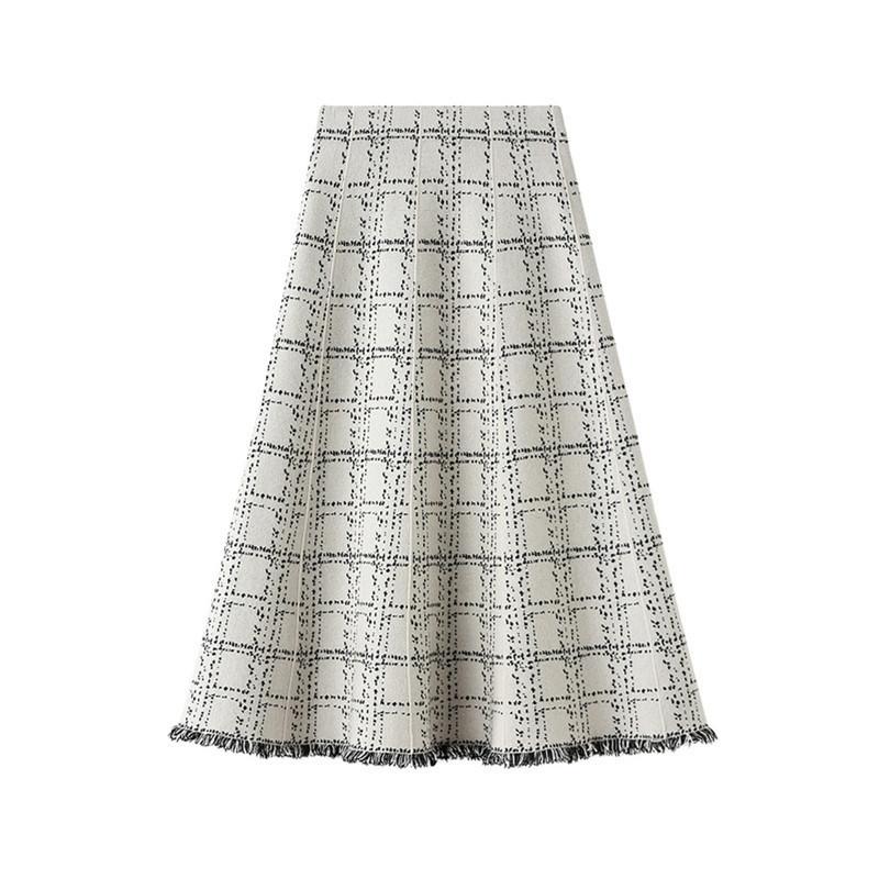 Luxury Jacquard Knitted Women Midi Skirt Autumn Winter Thick Warm A Line Skirt High Waist Plaid Patern Sweater Skirts
Luxury Jacquard Knitted Women Midi Skirt Autumn Winter Thick Warm A Line Skirt High Waist Plaid Patern Sweater Skirts
