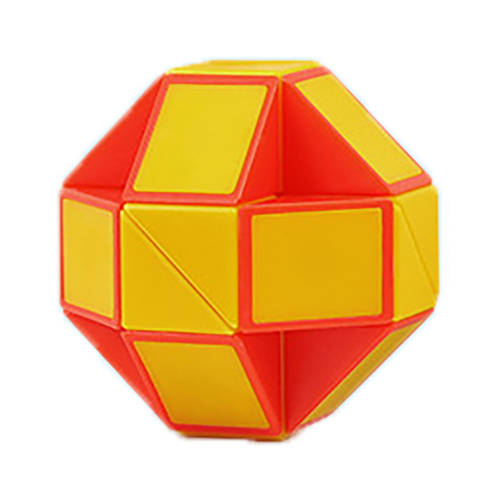 Snake Cube Twist Folding Puzzle Fidget Toy 24 Blocks Magic Ruler Anti Stress Reliever Brain Teaser Educational Games Xmas Games for Kids Adults Childr