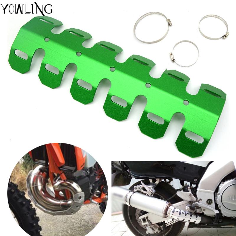 Universal Moto Exhaust Muffler Pipe Leg Protector Heat Shield Cover For KLX250S 250SF VERSYS 650 1000 KLR650 KL650
Universal Moto Exhaust Muffler Pipe Leg Protector Heat Shield Cover For KLX250S 250SF VERSYS 650 1000 KLR650 KL650
