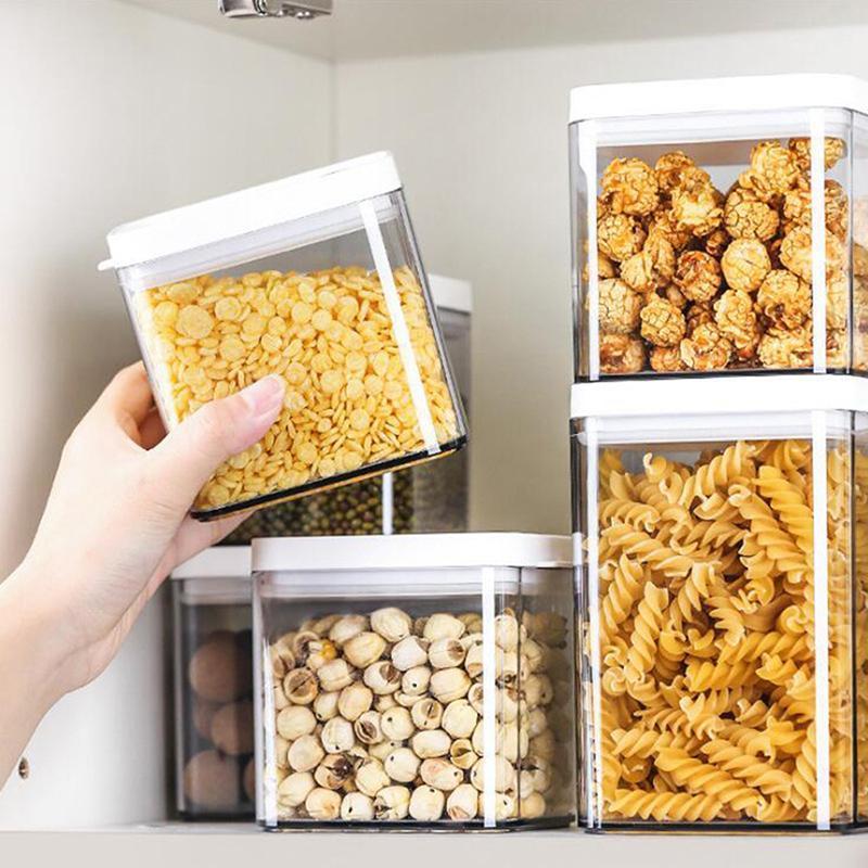 Kitchen Grain Jars Moisture-proof Sealed with Cover Kitchen Storage Box Spice Jars Snack Candy Storage Tanks Box./1
Kitchen Grain Jars Moisture-proof Sealed with Cover Kitchen Storage Box Spice Jars Snack Candy Storage Tanks Box./1