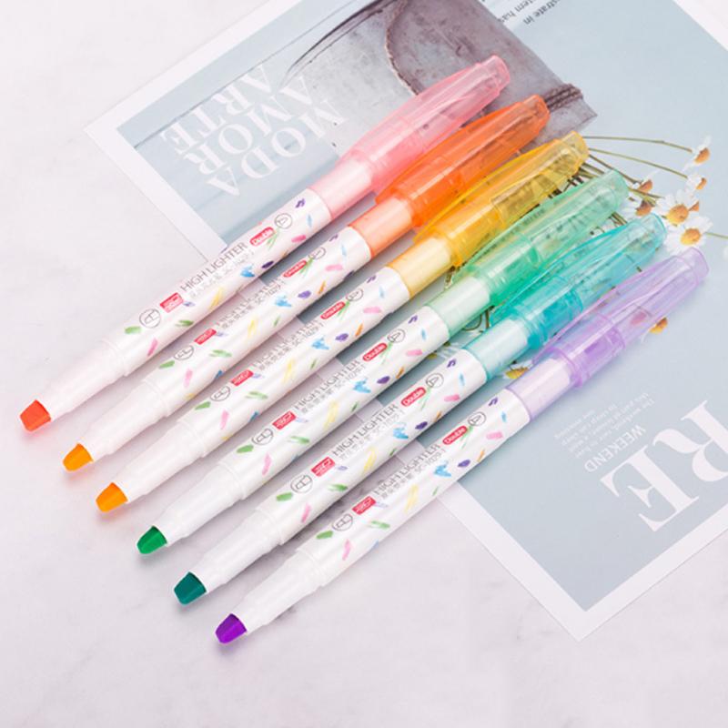 6Color/Set Cartoon Cute Double Head High Capacity Highlighter Color Focus Marker Pen Stationery Student Gift Office&School Suppl
6Color/Set Cartoon Cute Double Head High Capacity Highlighter Color Focus Marker Pen Stationery Student Gift Office&School Suppl