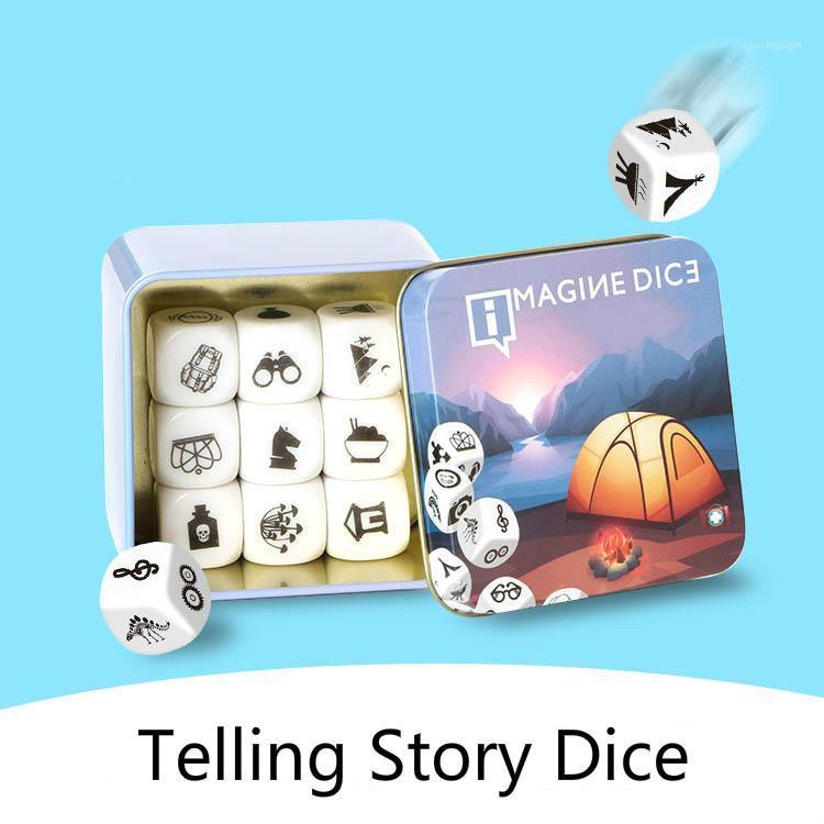 New Telling Story Dice Learning Toy Metal Box/Bag English Rules Family/Parents/Party Funny Imagine Education Toys for Children1
New Telling Story Dice Learning Toy Metal Box/Bag English Rules Family/Parents/Party Funny Imagine Education Toys for Children1