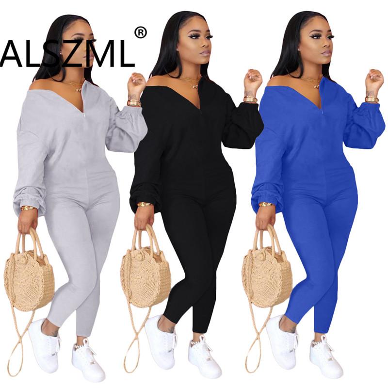 New Fashion Simple Pure Color V Neck Long Sleeve Jumpsuits Causal Lady Fashion Romper High Street Playsuits, Black
New Fashion Simple Pure Color V Neck Long Sleeve Jumpsuits Causal Lady Fashion Romper High Street Playsuits, Black