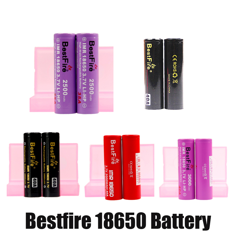 100% Original Bestfire BMR IMR 18650 Battery 2500mAh 3000mAh 3100mAh 3500mAh Rechargeable Lithium Vape Box Mod Battery Authentic 40A 3.7V
100% Original Bestfire BMR IMR 18650 Battery 2500mAh 3000mAh 3100mAh 3500mAh Rechargeable Lithium Vape Box Mod Battery Authentic 40A 3.7V